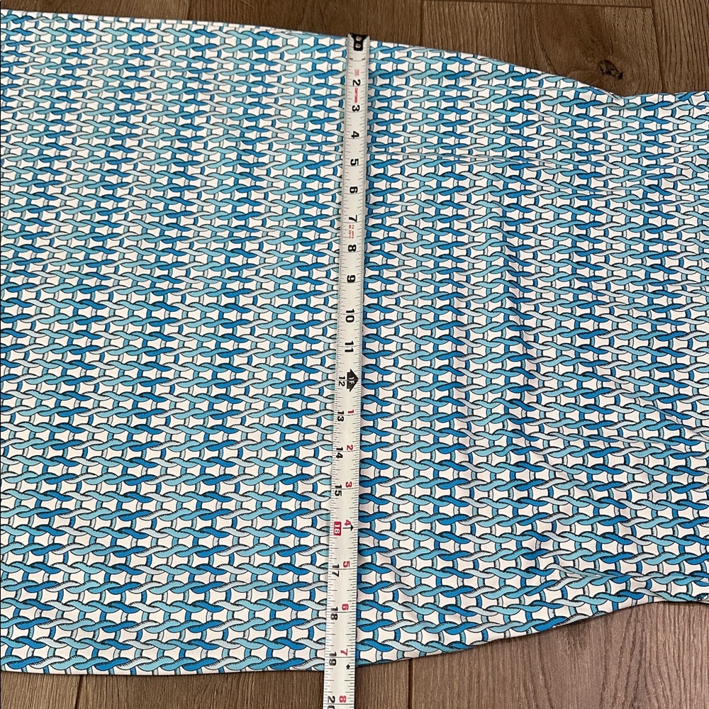 J. McLaughlin Sophia Catalina Cloth Sleeveless Geometric Blue White Size Medium‎ - Picture 10 of 12